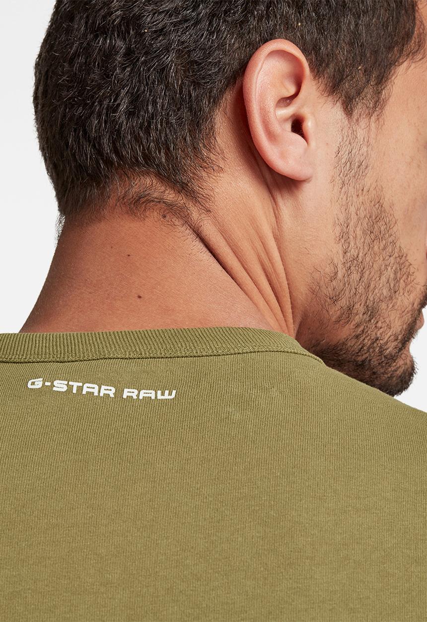 G-STAR - Badge logo+ r t short sleeve - light antic green
