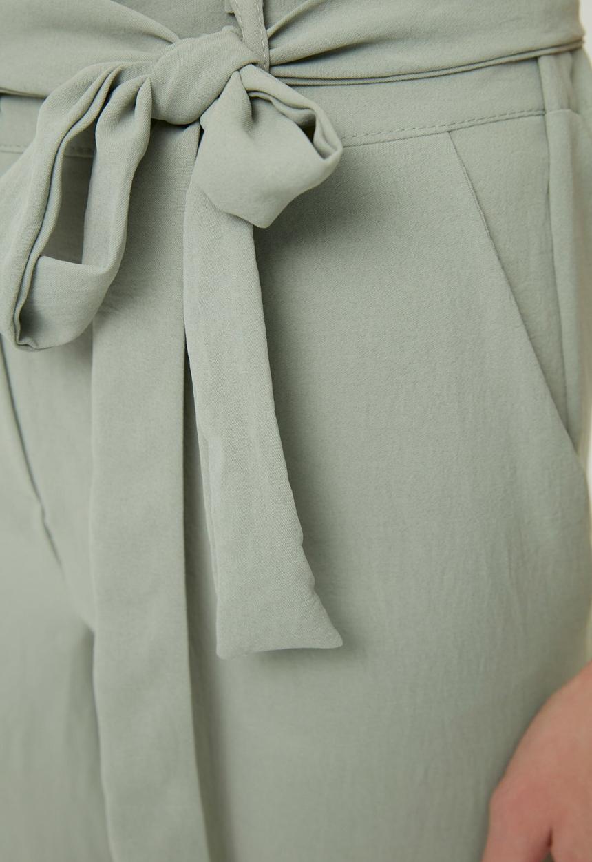 Trendyol - Lacing detail trousers - mint
