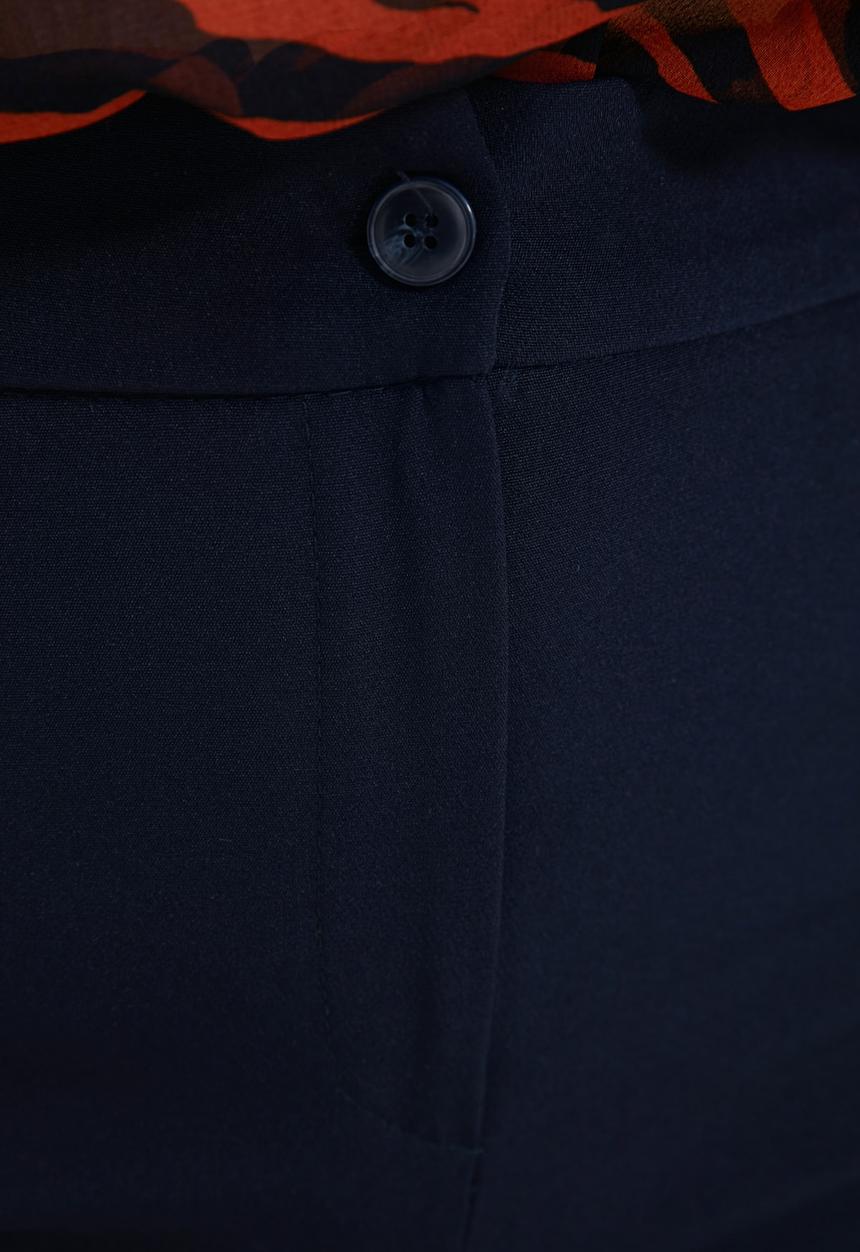 Trendyol - Straight trousers - navy
