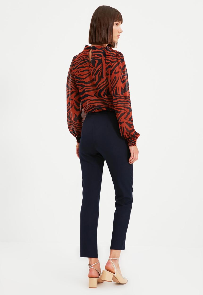 Trendyol - Straight trousers - navy