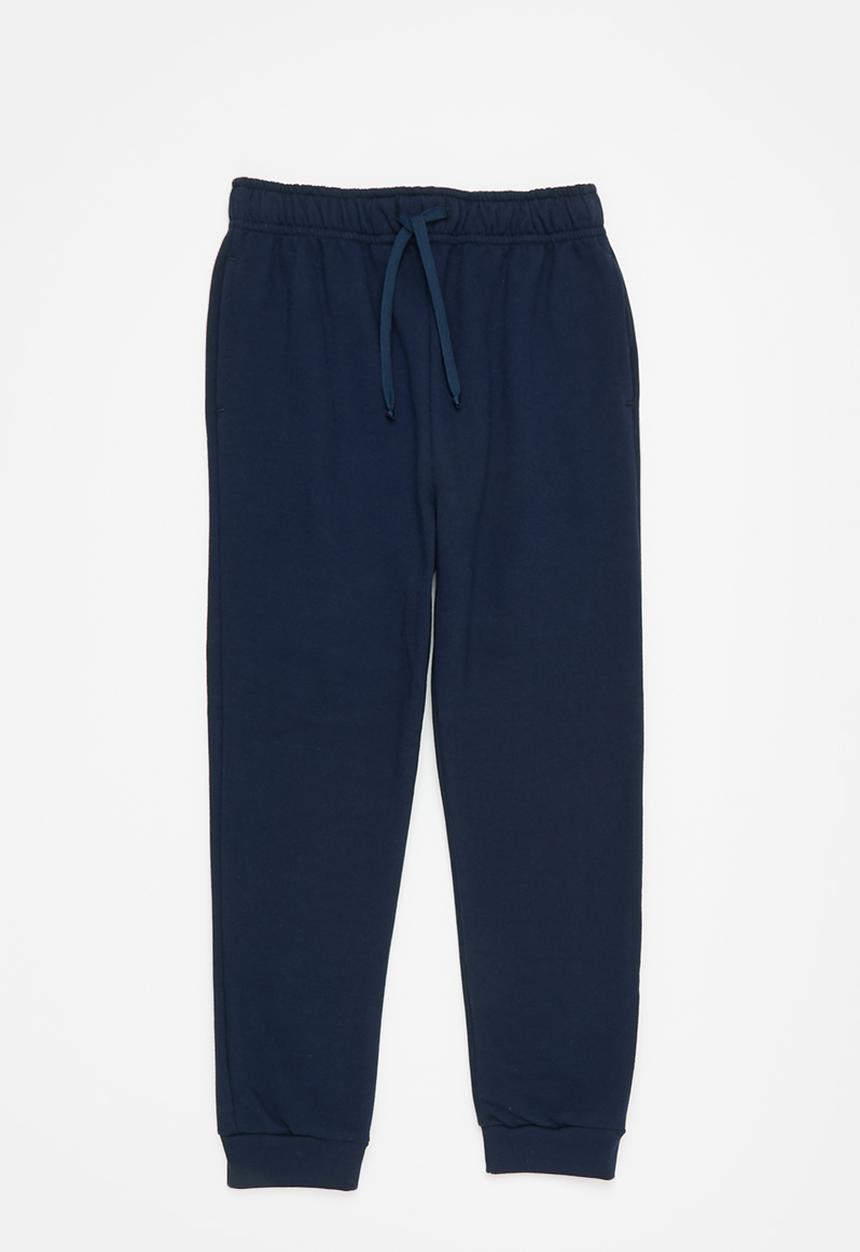 Pop Candy - Boys 2 pack joggers - grey melange & navy