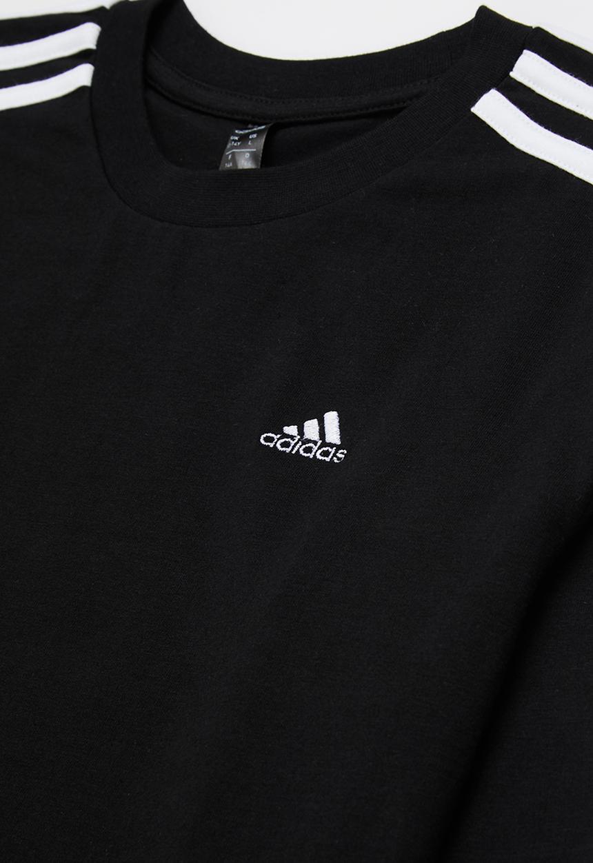 adidas Originals - 3-stripe long sleeve tee - black