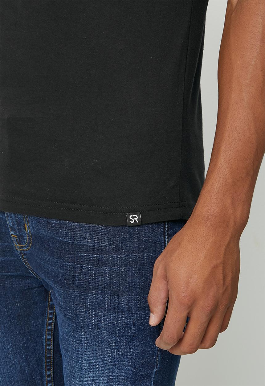 STYLE REPUBLIC - Mikey crew neck graphic tee - black skater