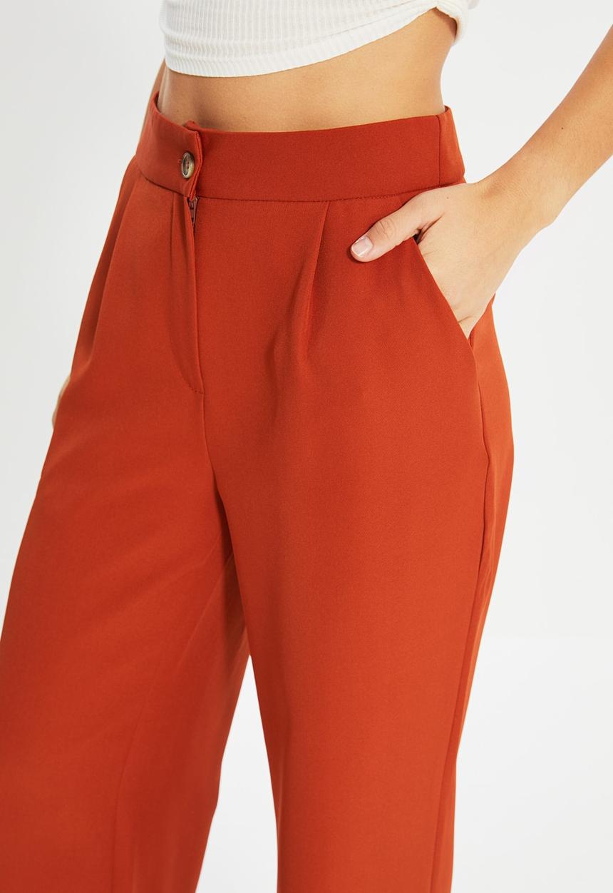 Trendyol - Straight trousers - rust