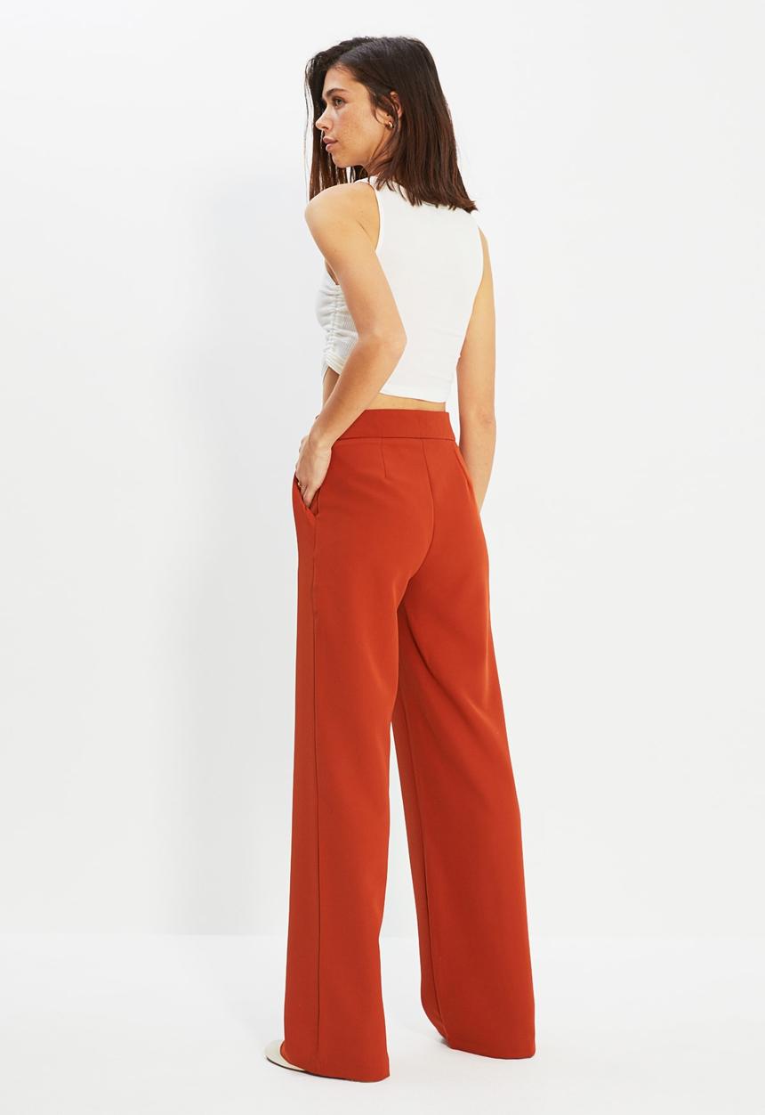 Trendyol - Straight trousers - rust