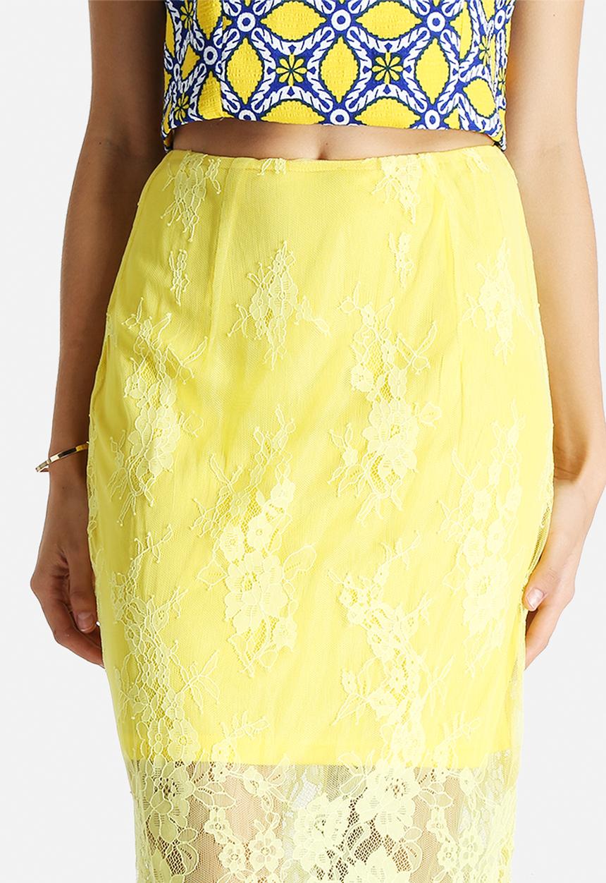 Glamorous - Lace Overlay Skirt