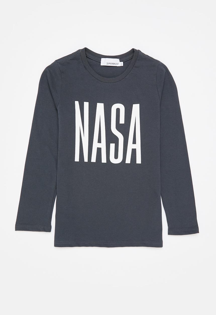 Superbalist Kids - Boys NASA tee - charcoal