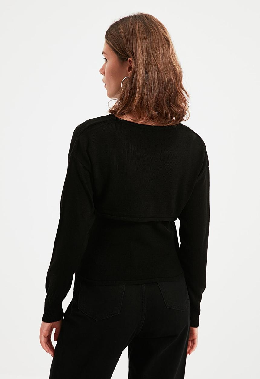 Trendyol - Petit knitwear sweater - black