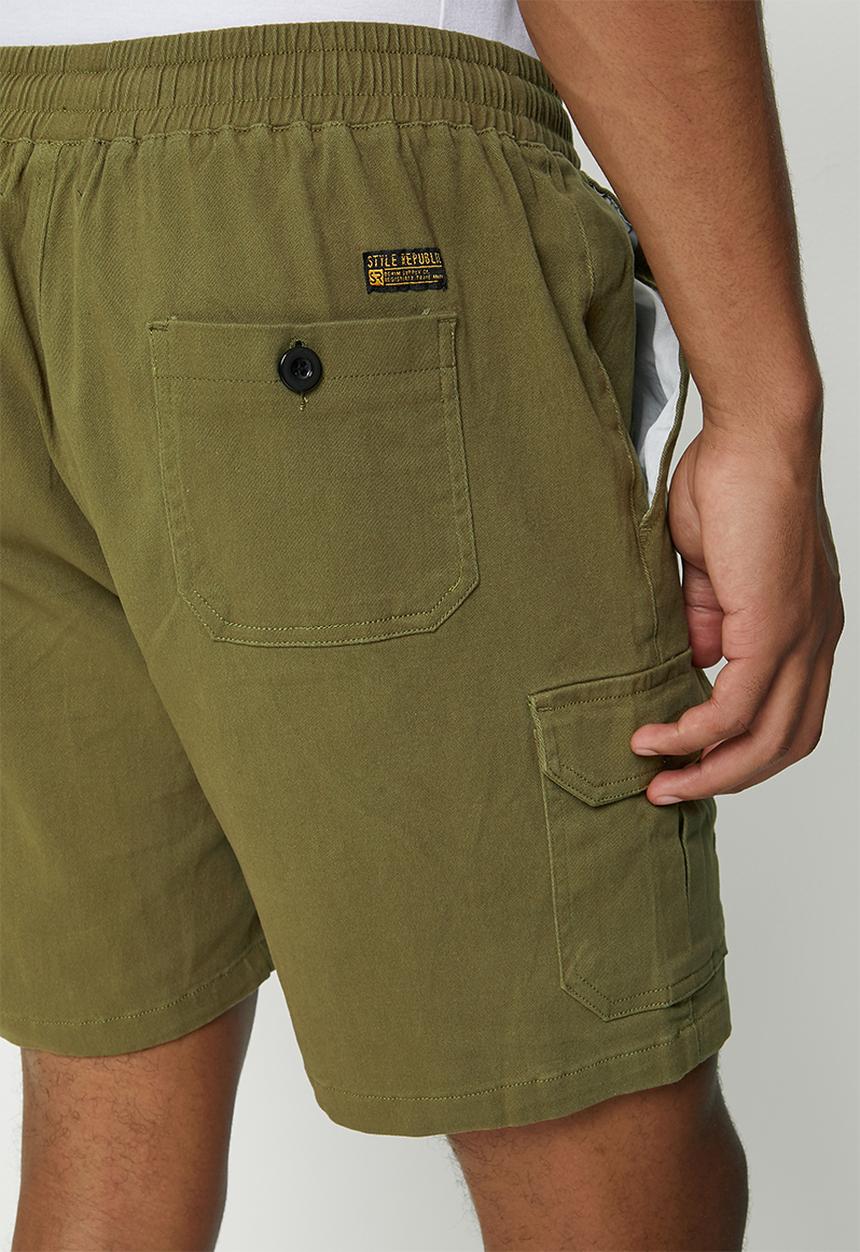 STYLE REPUBLIC - Odin cargo short - army green
