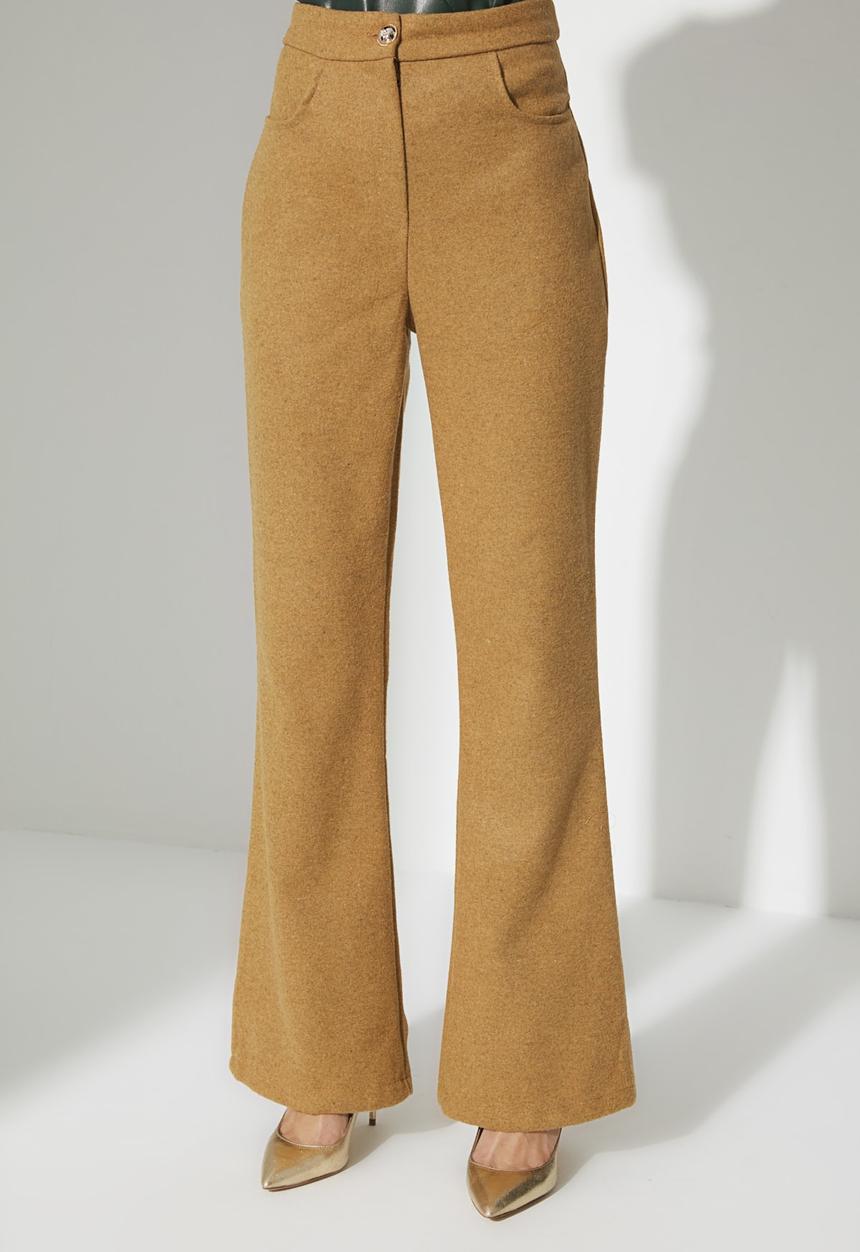 Trendyol - Wide leg trousers - camel