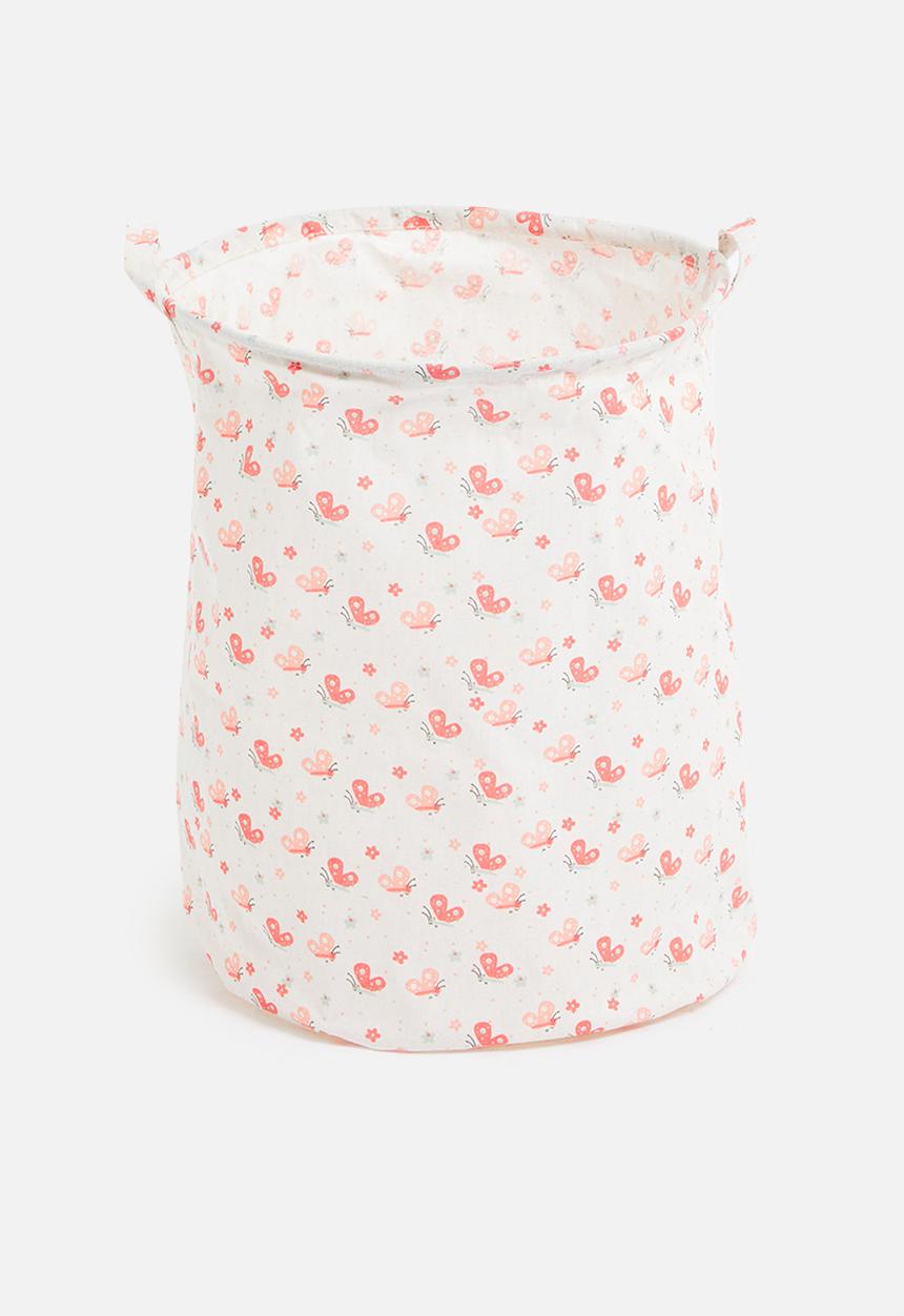H&S - Lady bug laundry basket - white