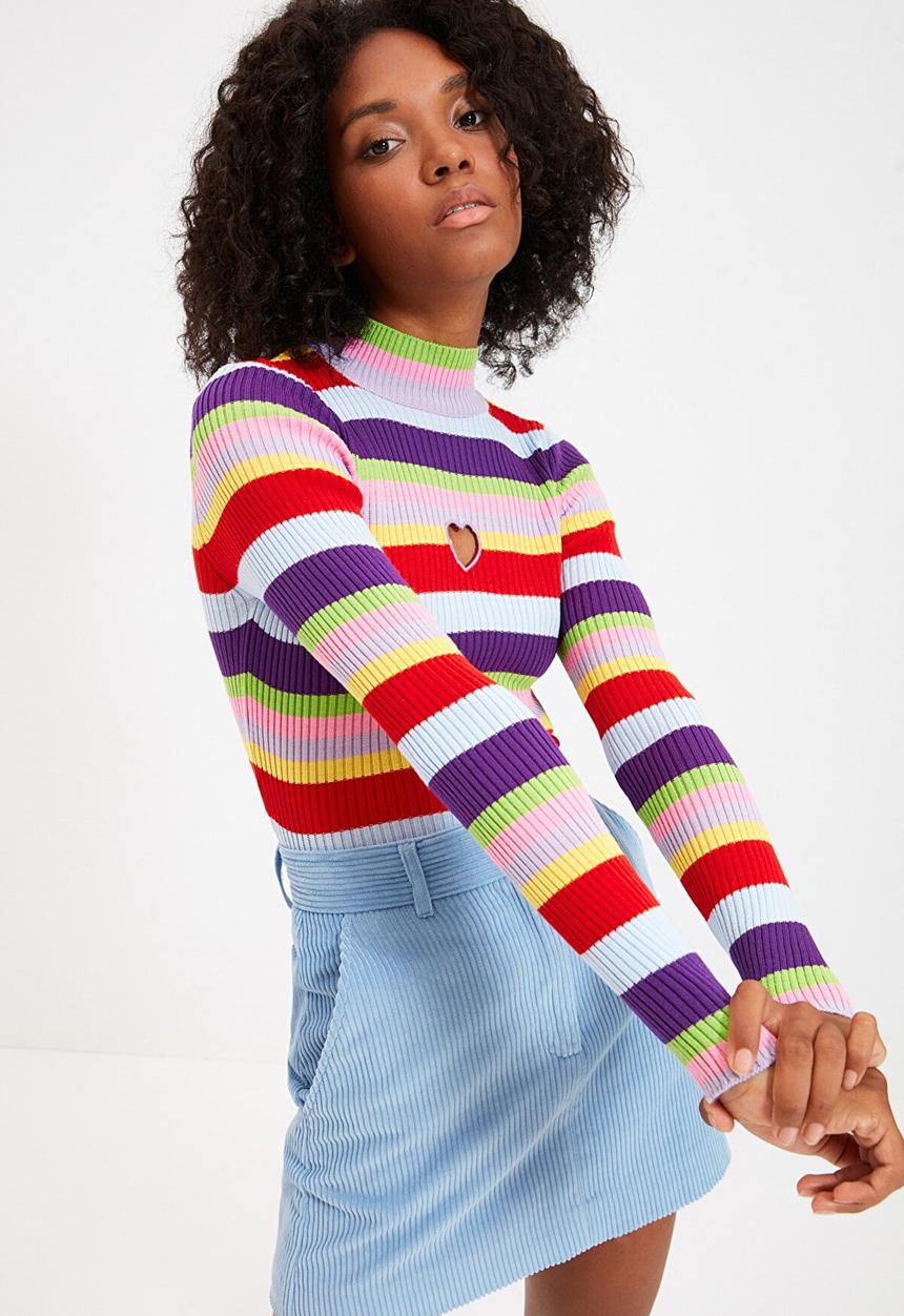 Trendyol - Striped knitwear sweater - multi
