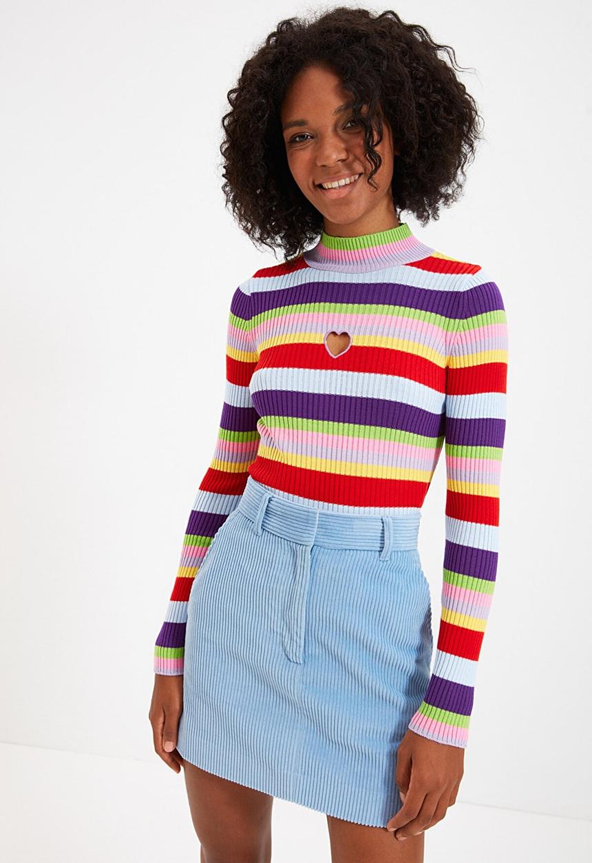 Trendyol - Striped knitwear sweater - multi