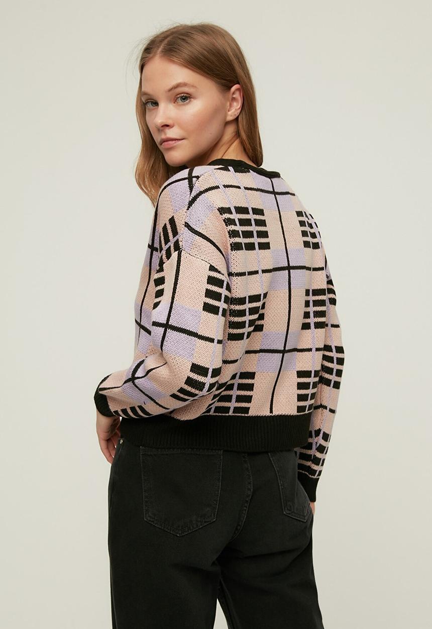 Trendyol - Jacquard bottom-top knitwear suit - black