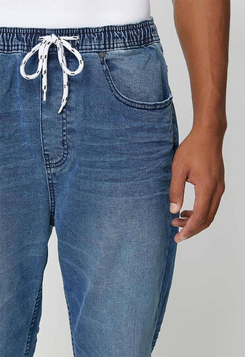 STYLE REPUBLIC - Byron tapered fit jogger jeans - washed dark blue