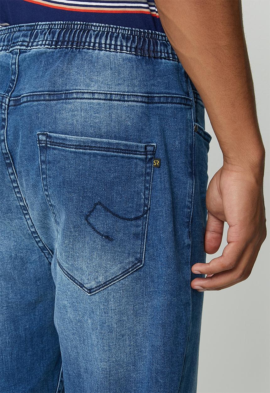 STYLE REPUBLIC - Byron tapered fit jogger jeans - washed dark blue