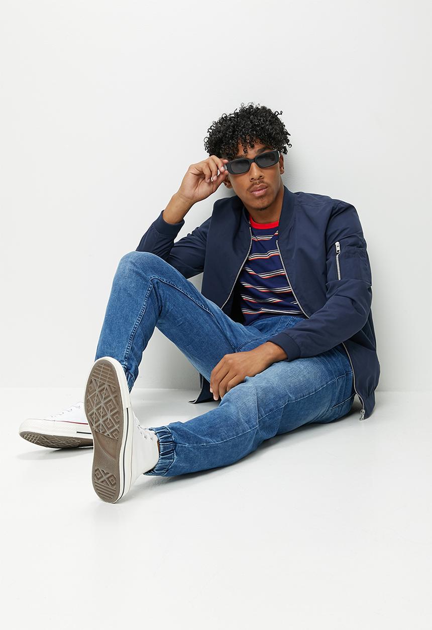 STYLE REPUBLIC - Byron tapered fit jogger jeans - washed dark blue