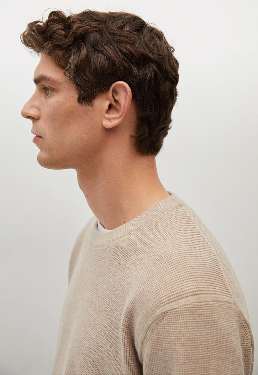 MANGO - Sweater Antigua fine Knitwear  - light beige