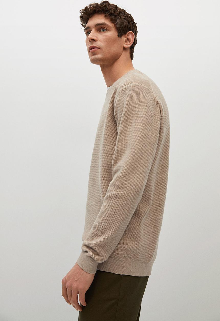 MANGO - Sweater Antigua fine Knitwear  - light beige