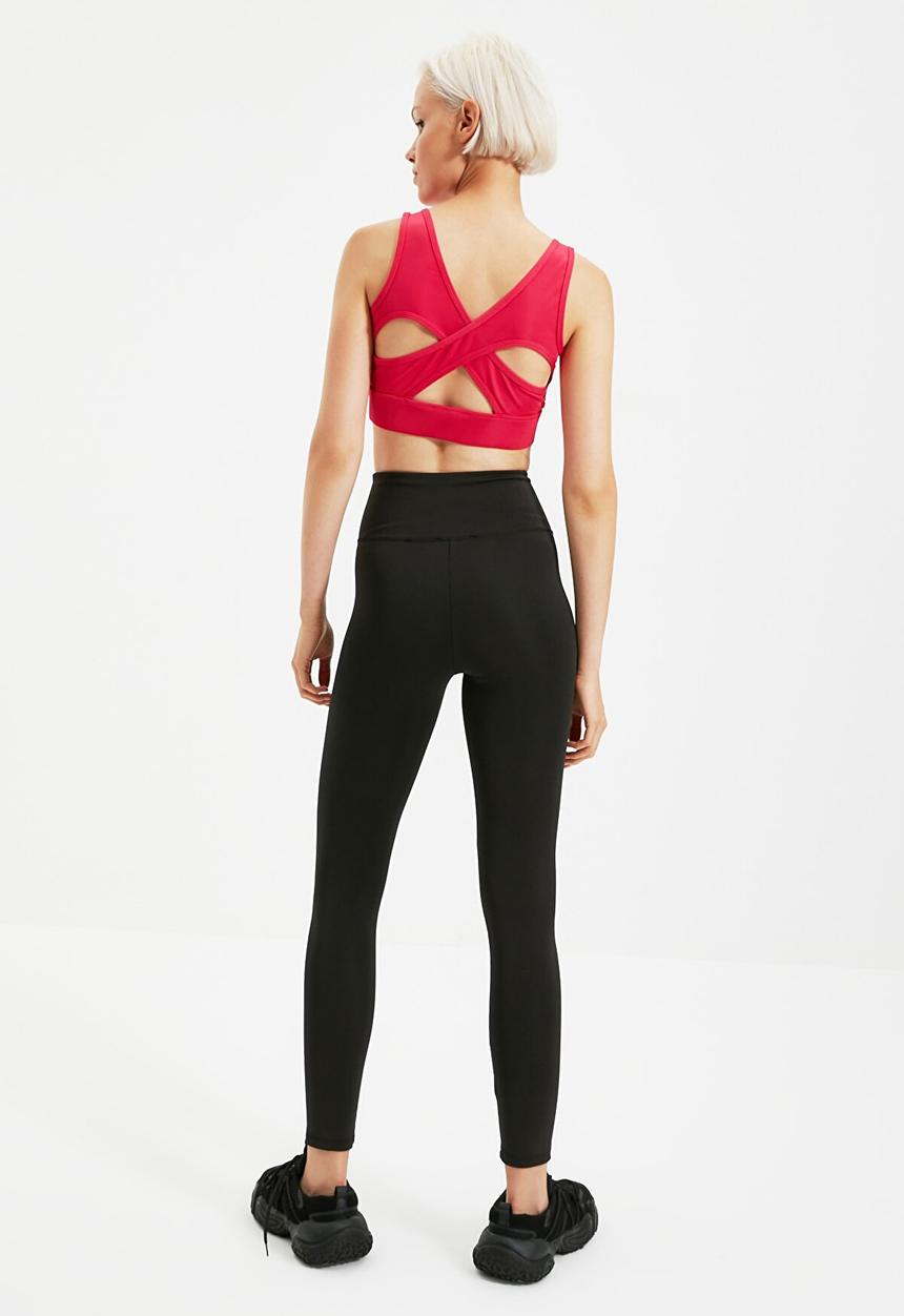 Trendyol - Knitted sport leggings - black