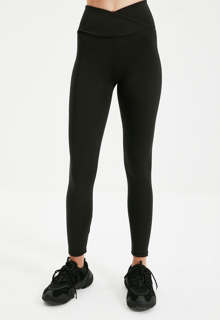 Trendyol - Knitted sport leggings - black