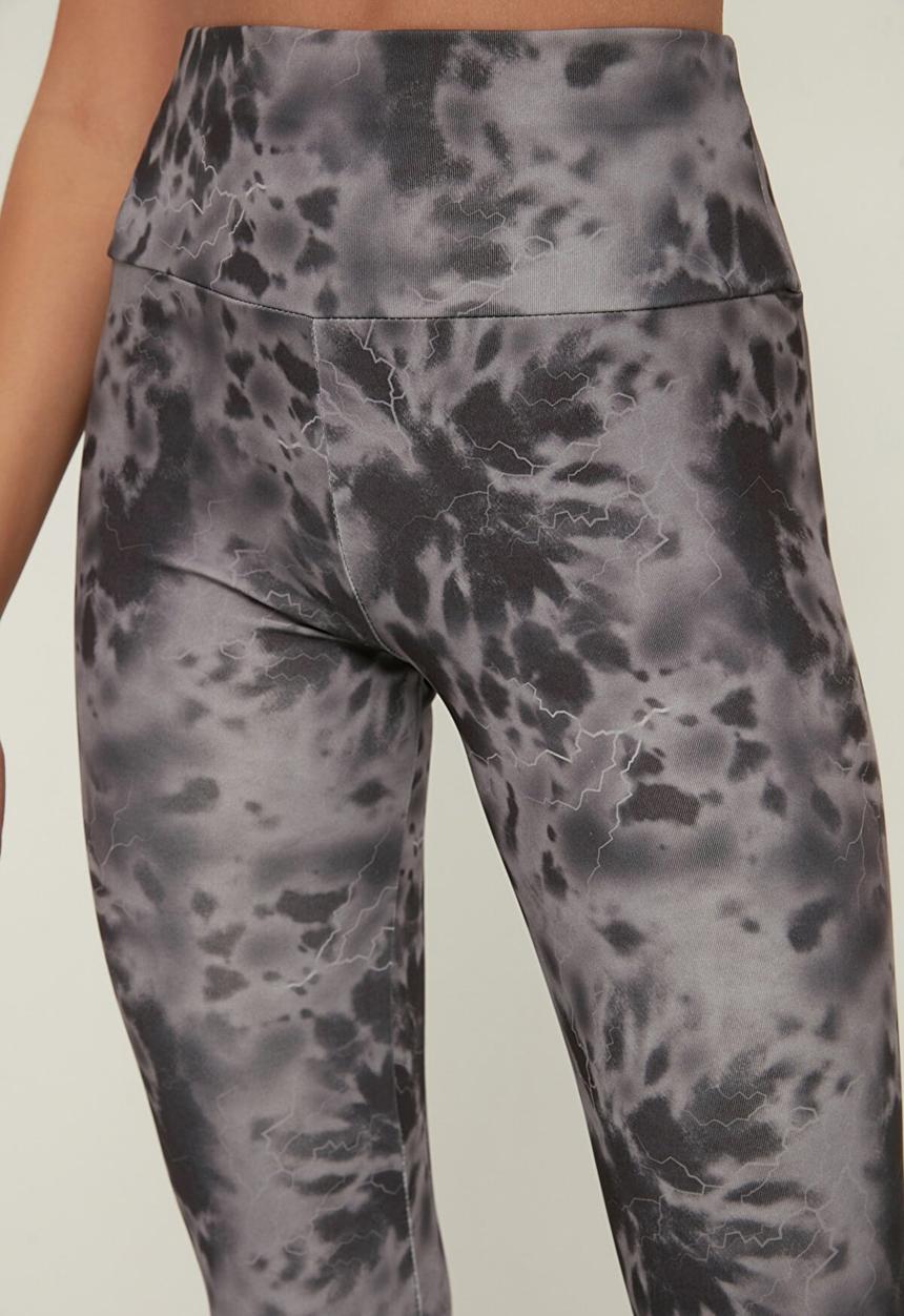 Trendyol - Knitted sports leggings - grey