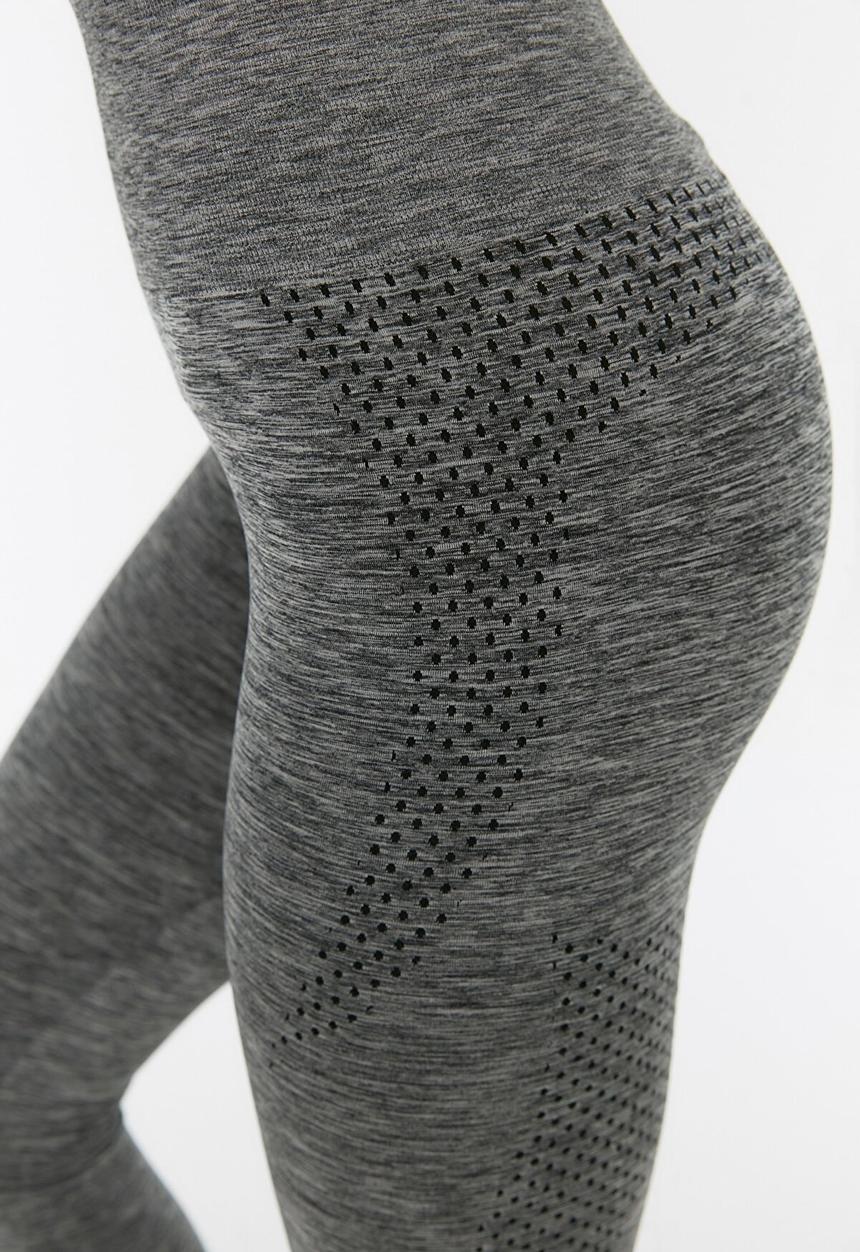Trendyol - Melange seamless sports tights - anthracite