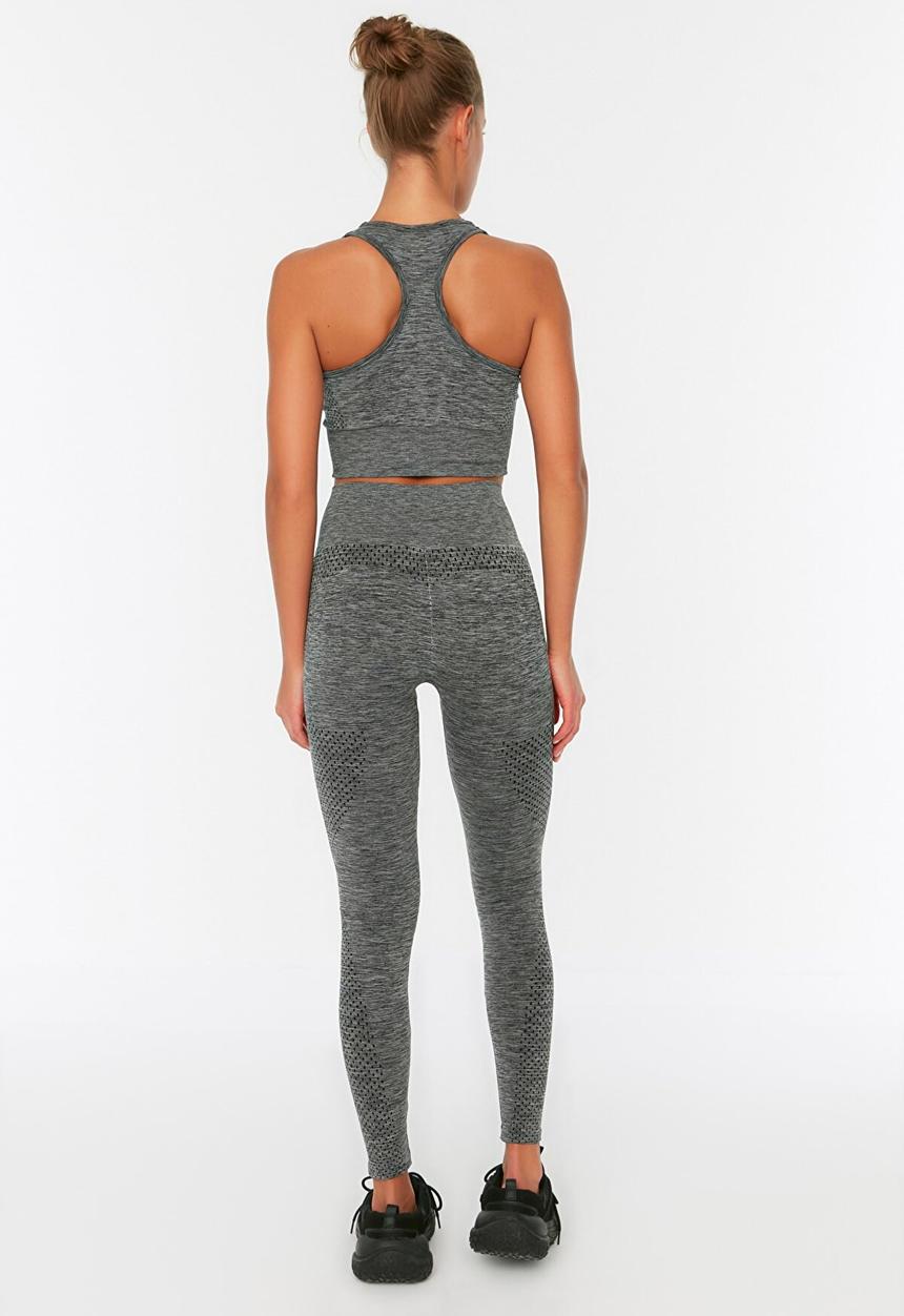 Trendyol - Melange seamless sports tights - anthracite