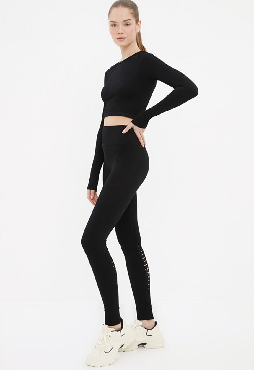 Trendyol - Sport leggings - black