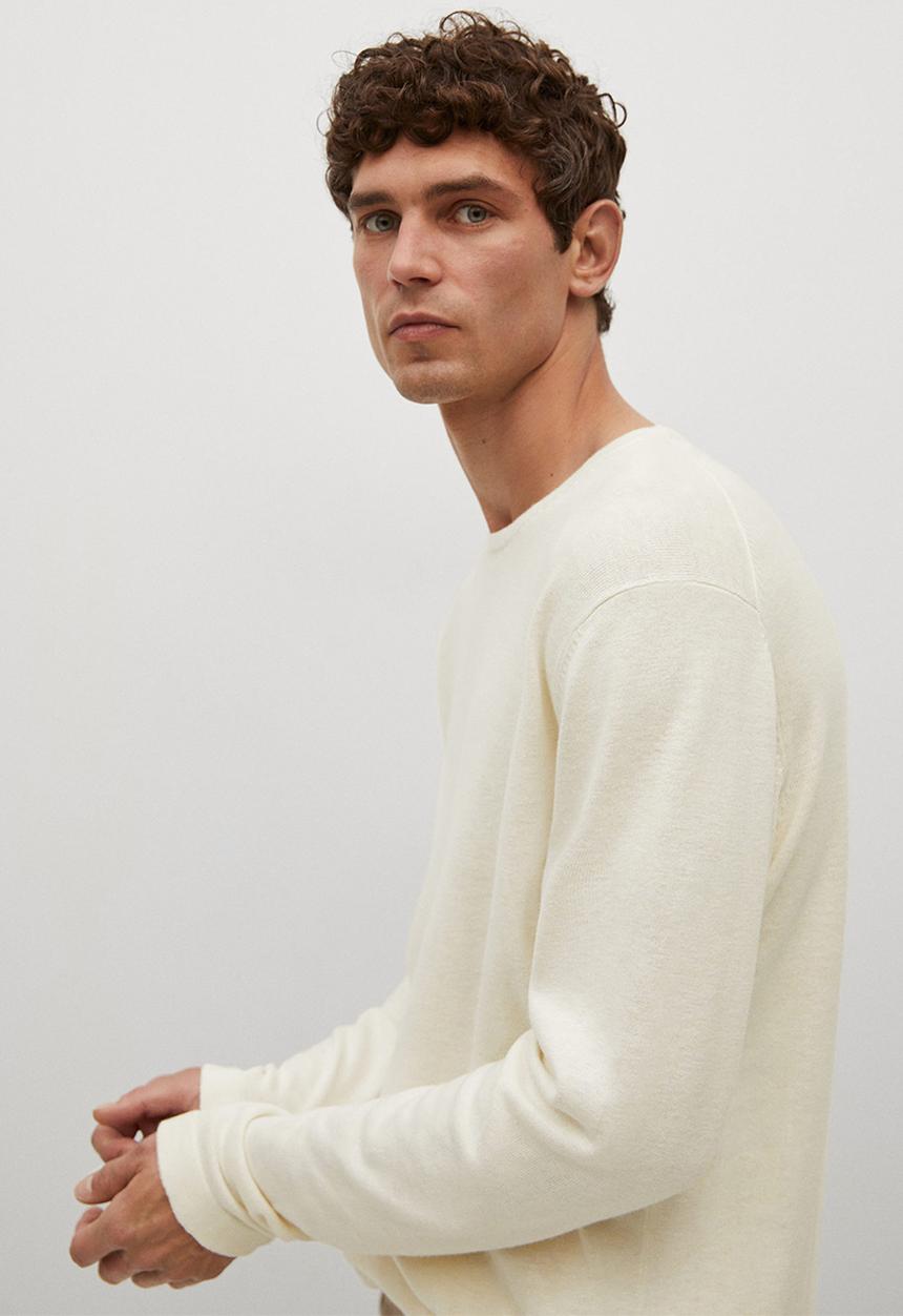 MANGO - Sweater Avena fine Knitwear  - natural