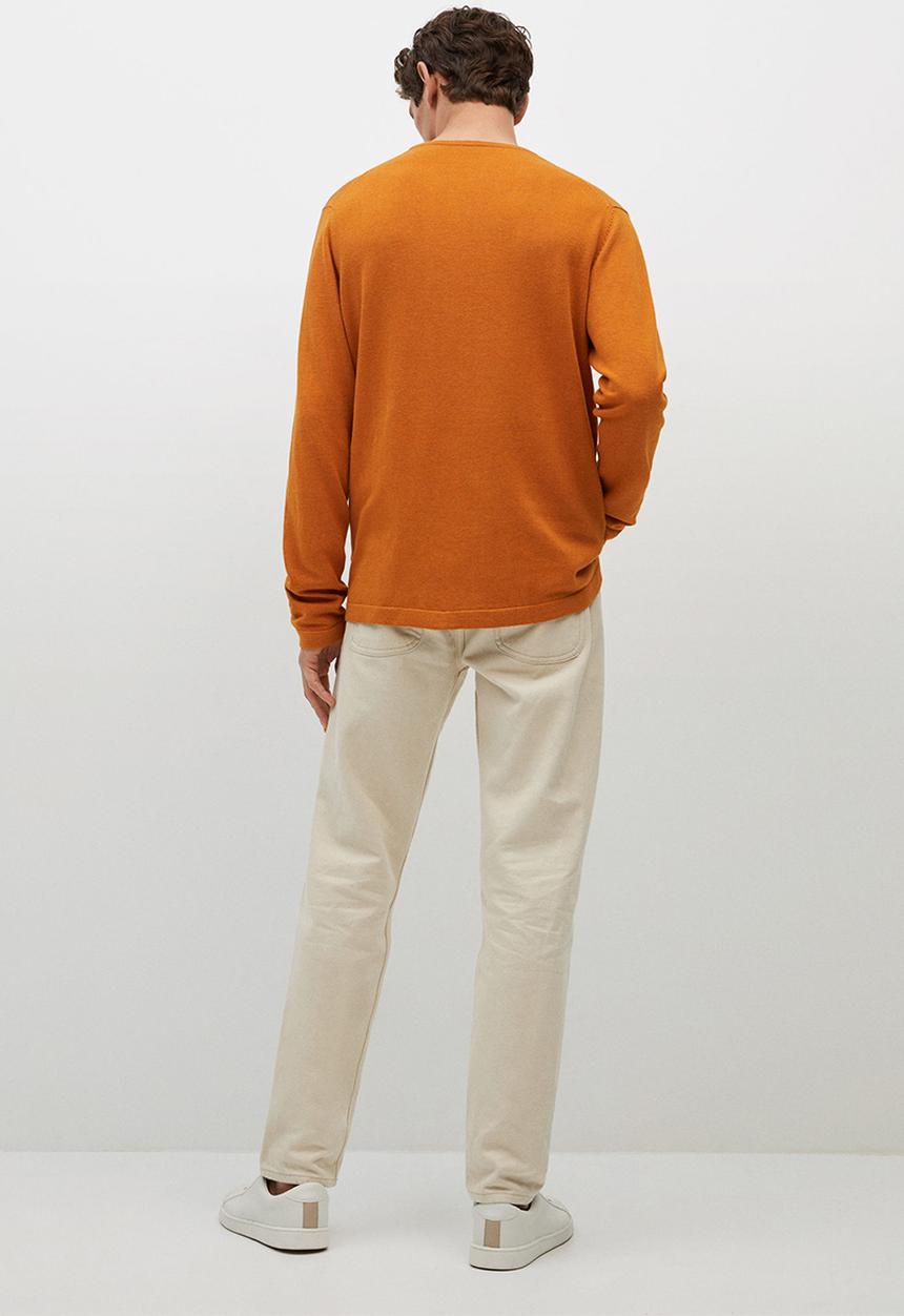MANGO - Sweater Avena fine Knitwear  - medium orange