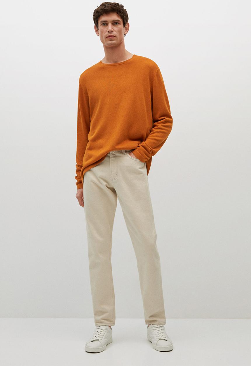 MANGO - Sweater Avena fine Knitwear  - medium orange