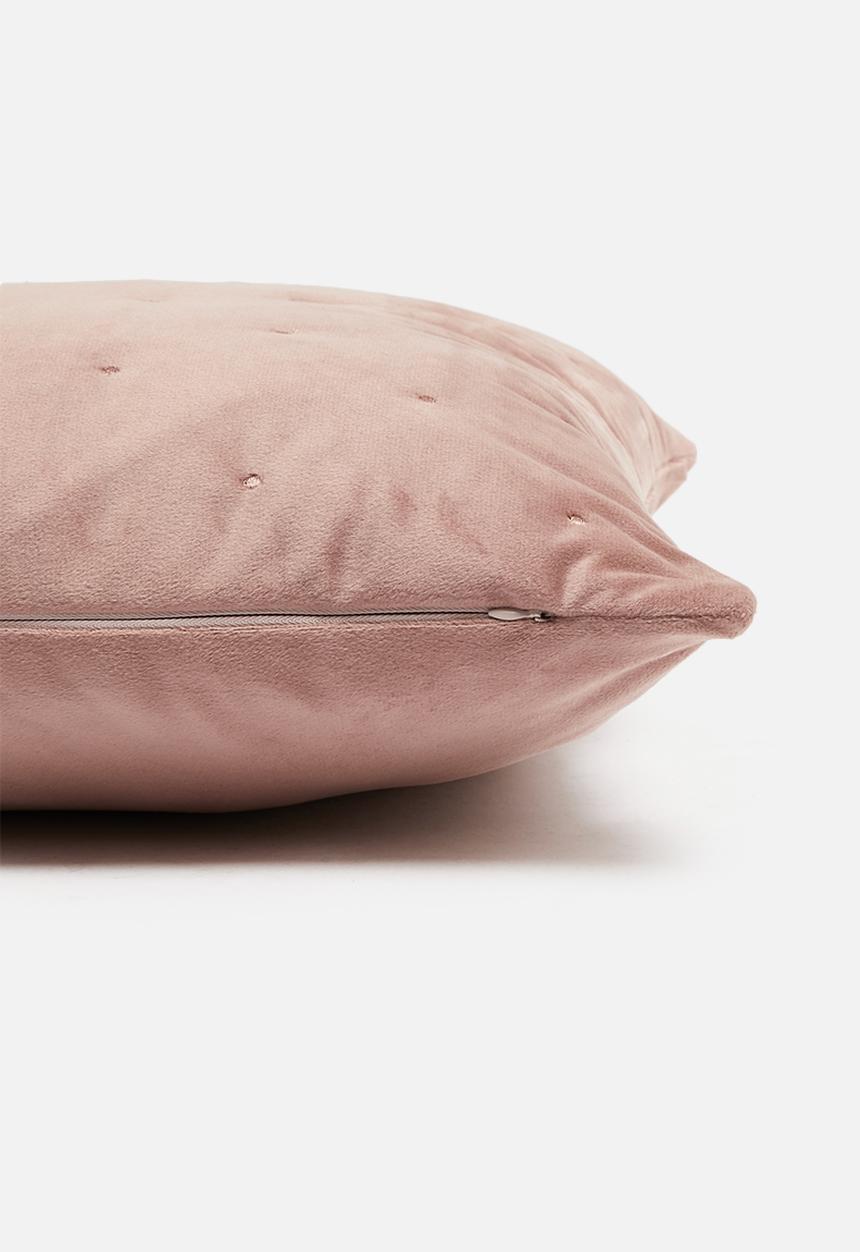Sixth Floor - Thea velvet cushion cover - dusty pink