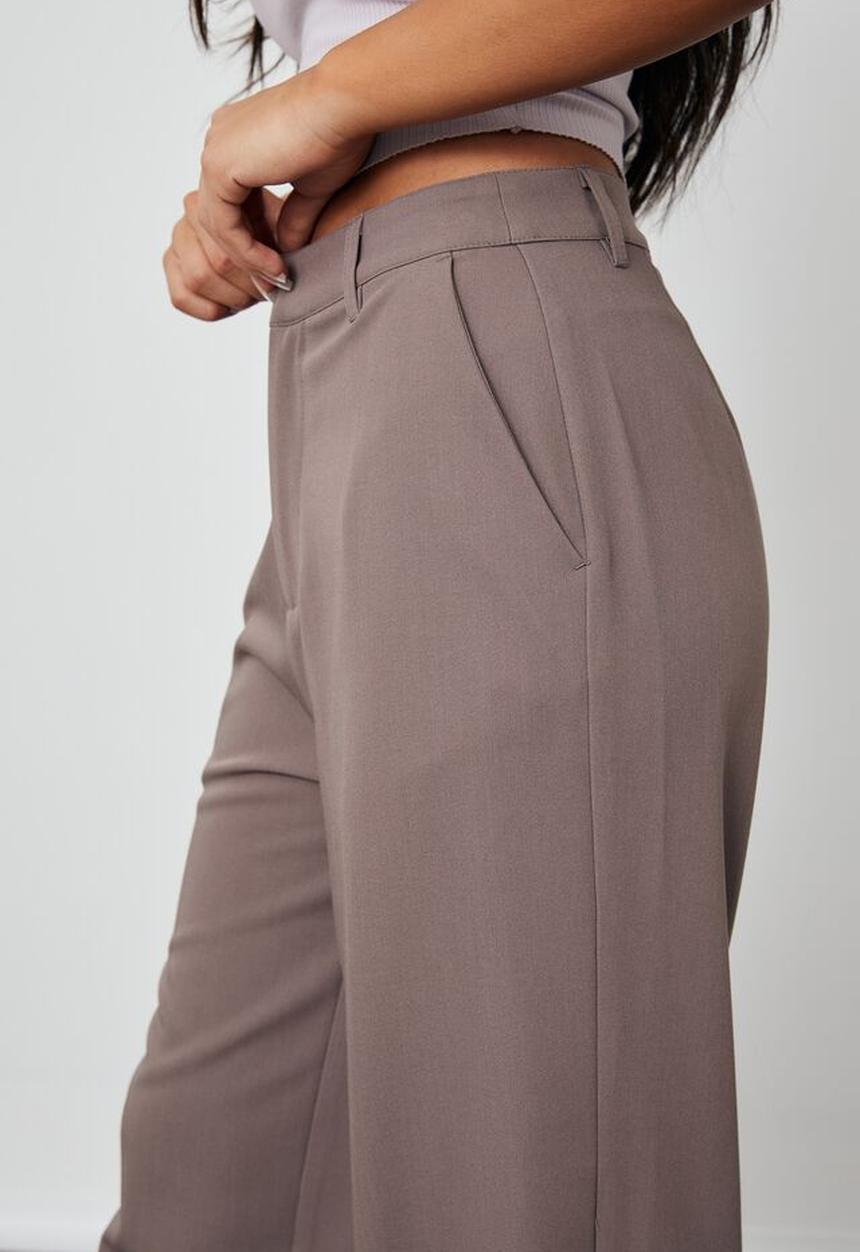 Factorie - Wide leg pant - burnt iron