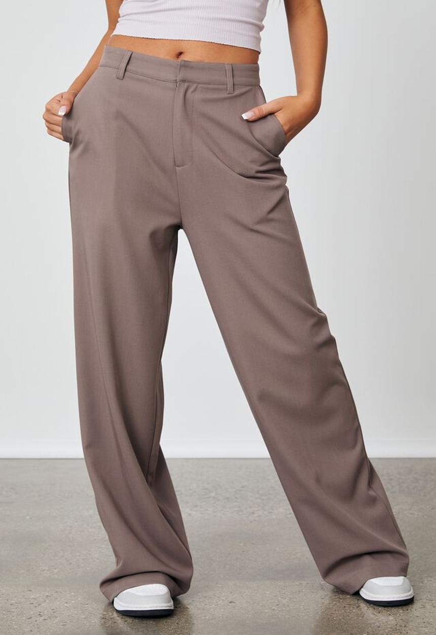 Factorie - Wide leg pant - burnt iron