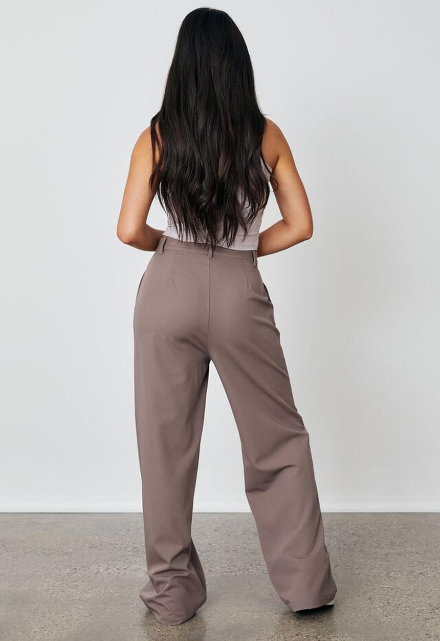 Factorie - Wide leg pant - burnt iron