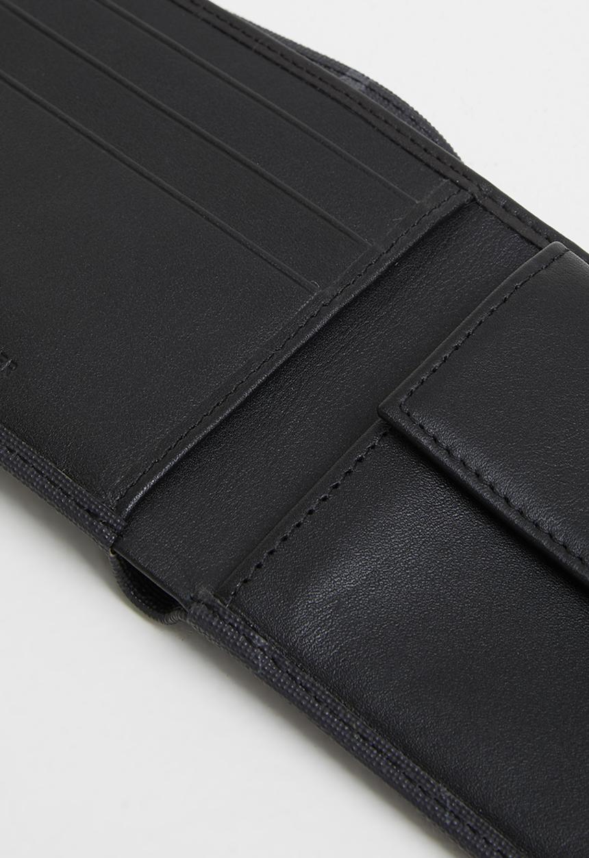 POLO - Monogram billfold with coin section - black iconic