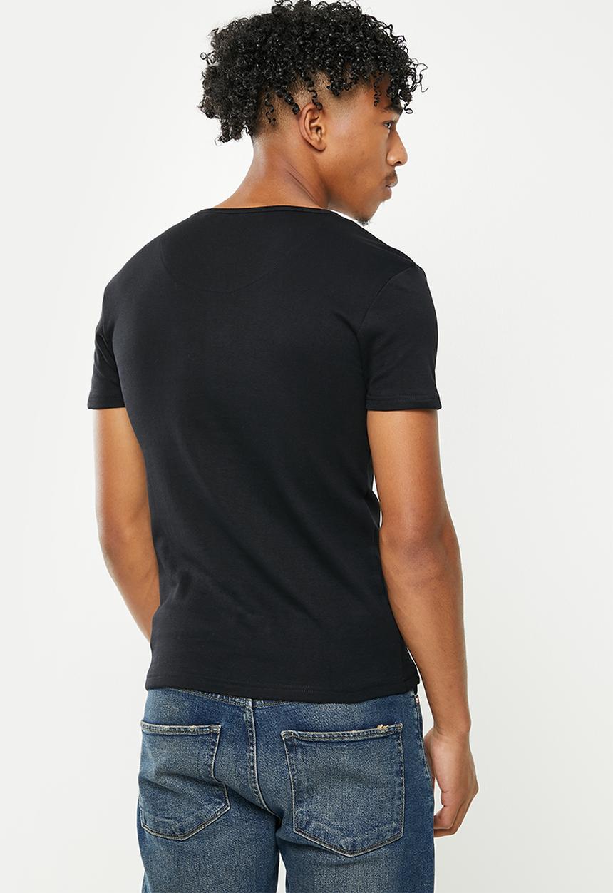 S.P.C.C - Atwell regular fit straight hem tee  - black