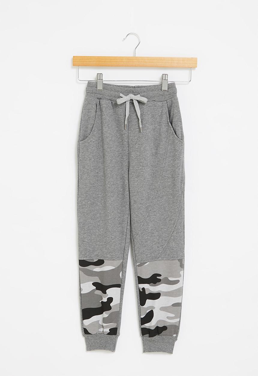 Rebel Republic - Camo jogger - grey melange