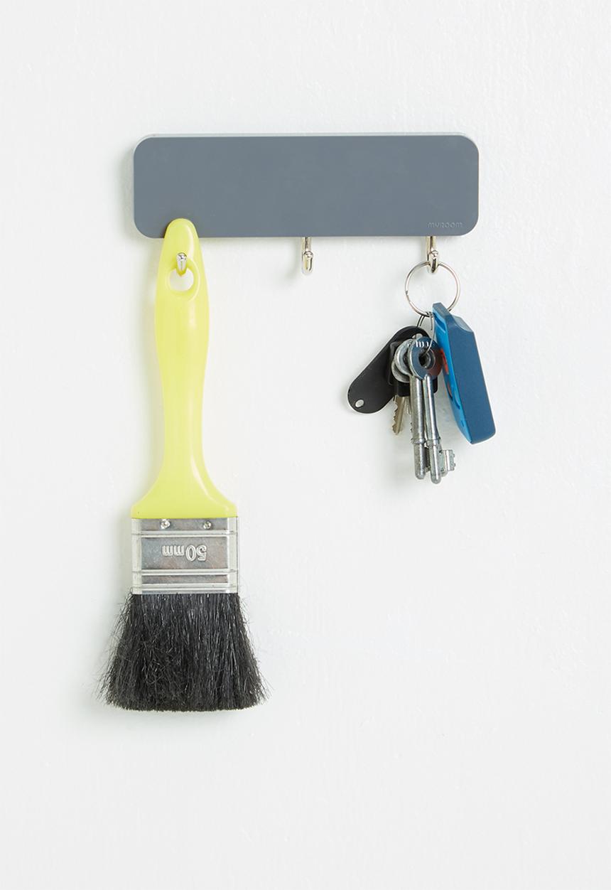 Litem - Wall hook - 3 hooks - grey