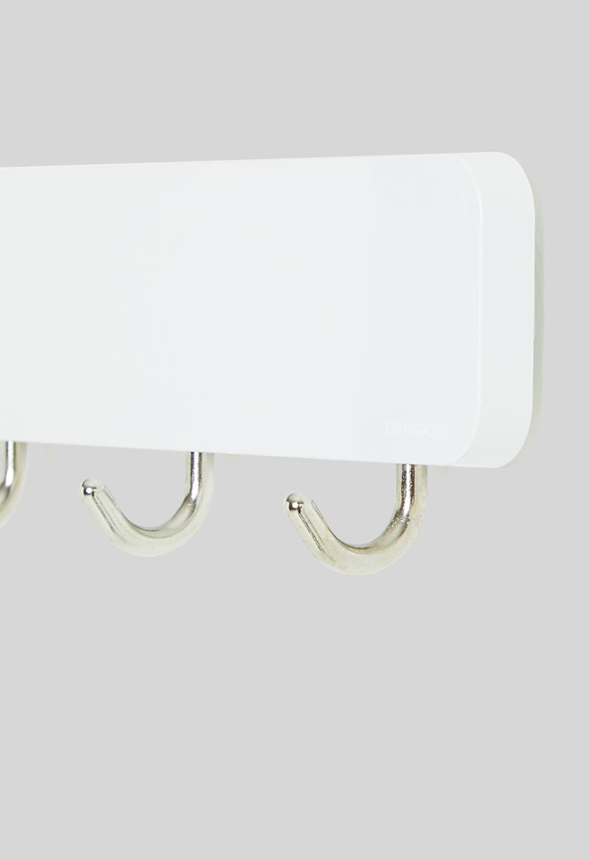 Litem - Wall hook - 5 hooks - white