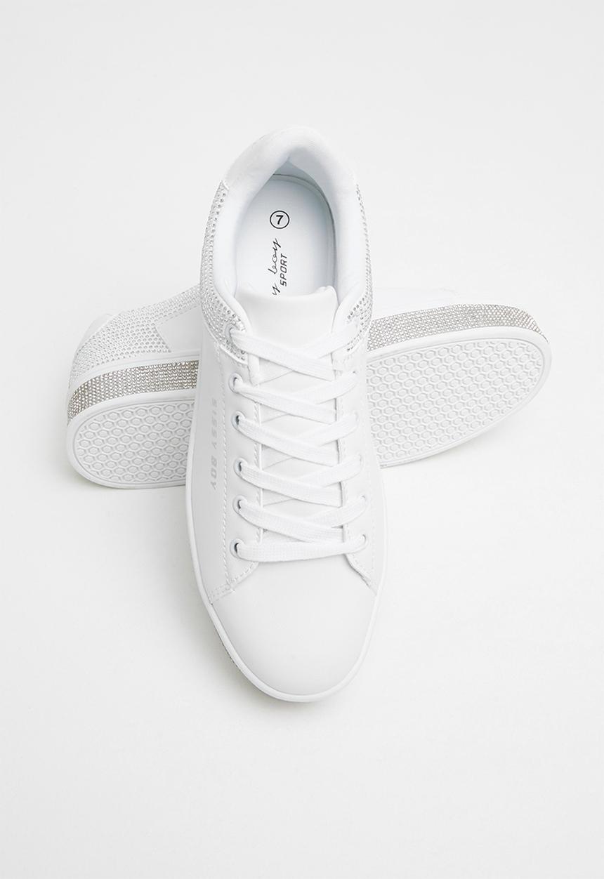 SISSY BOY - Bling ring sneaker - white