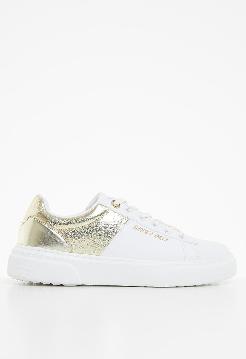 SISSY BOY - Half way sneaker - white & gold