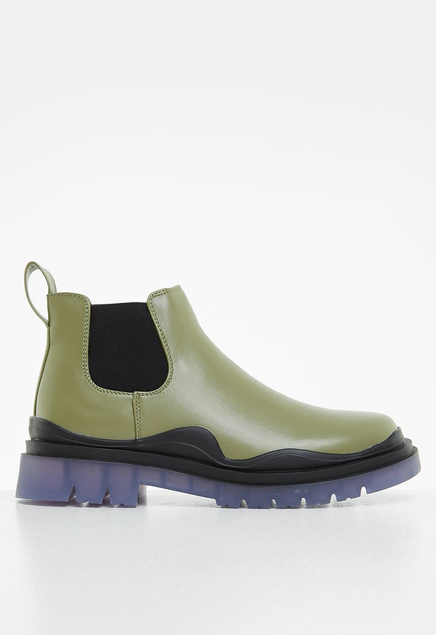 Public Desire - Myth chunky chelsea boot - khaki
