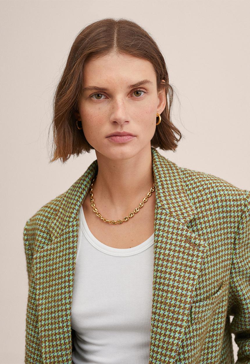 MANGO - Blazer gabriela - green
