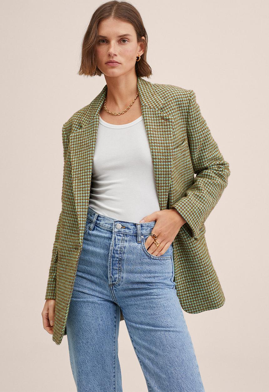 MANGO - Blazer gabriela - green