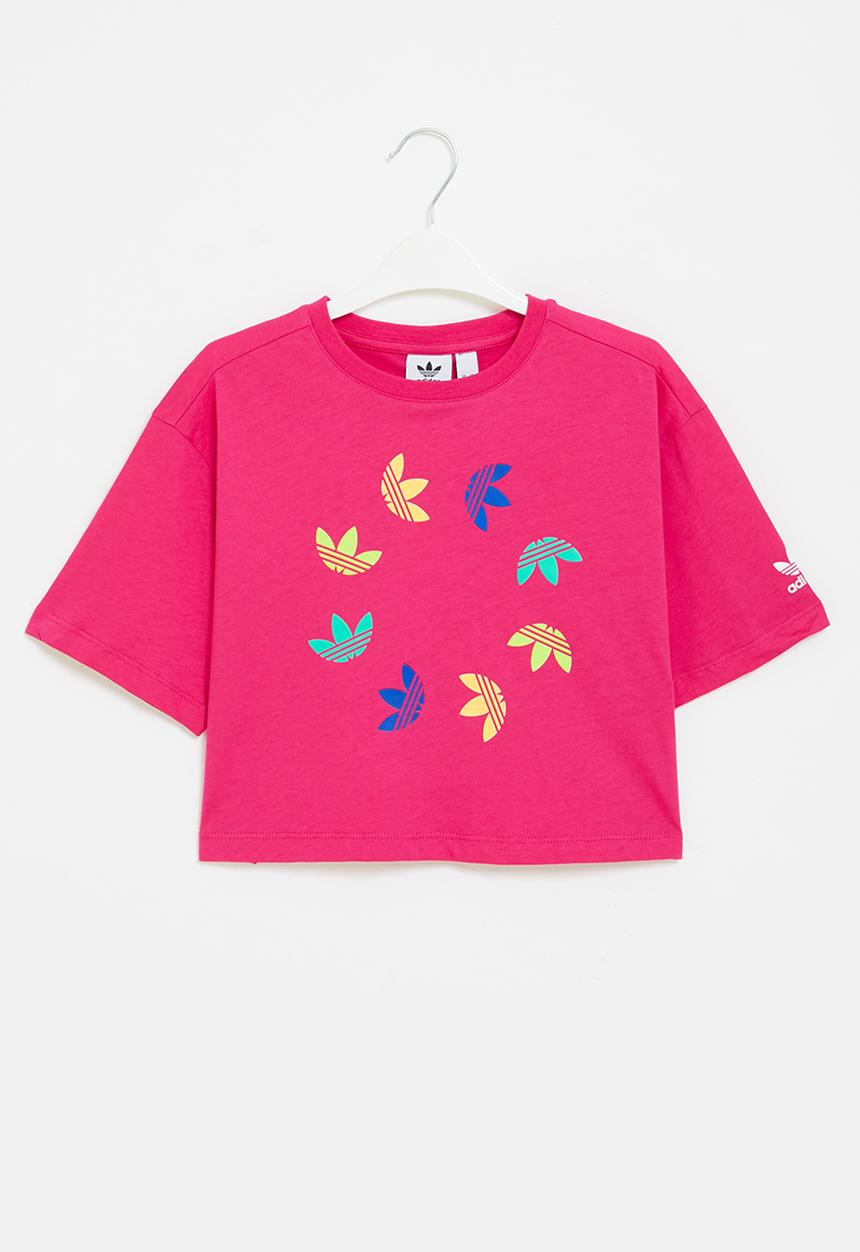 adidas Originals - Adicolor crop tee y - bold pink