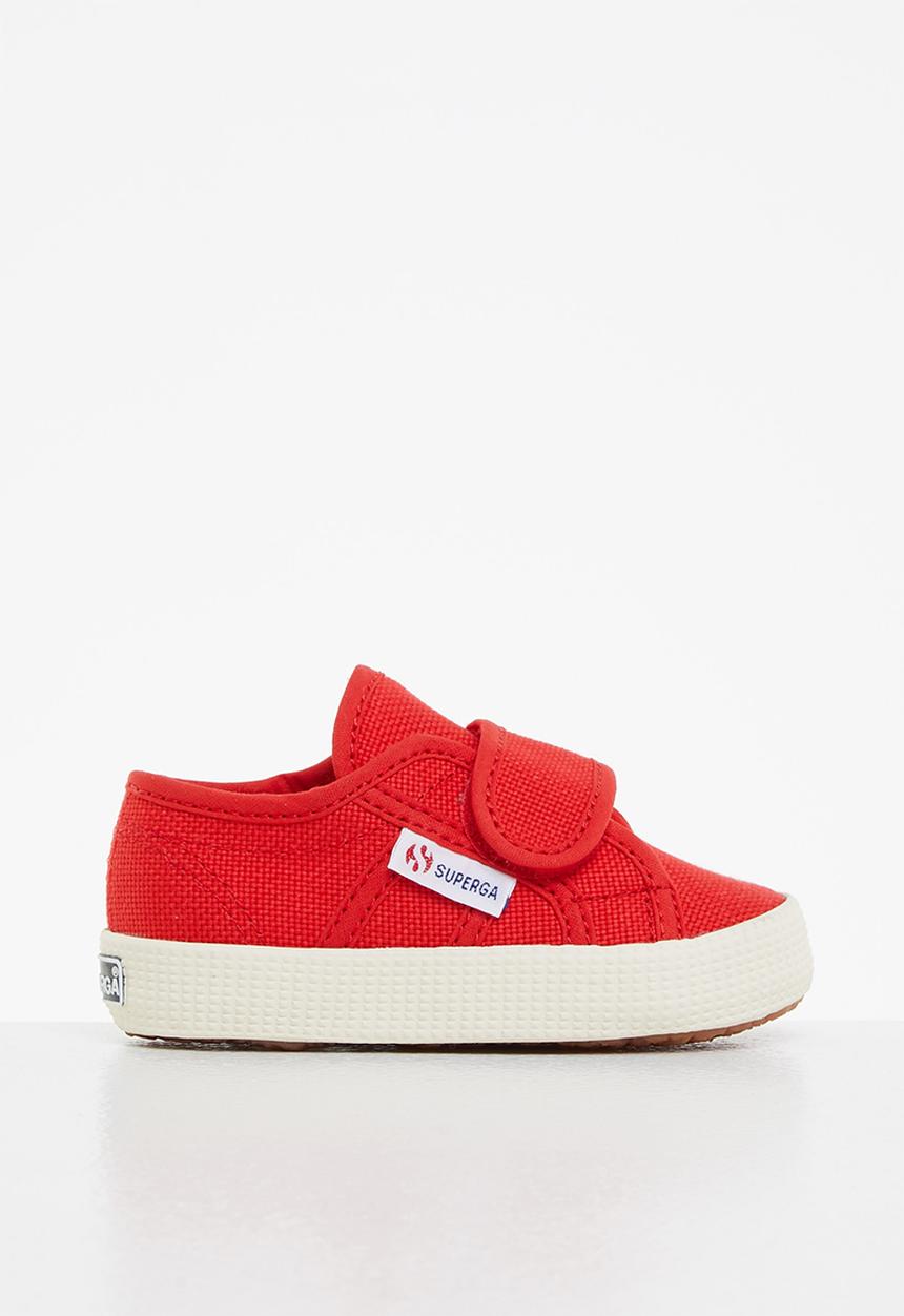 SUPERGA - 2750 baby strap velcro lace up - red blaze