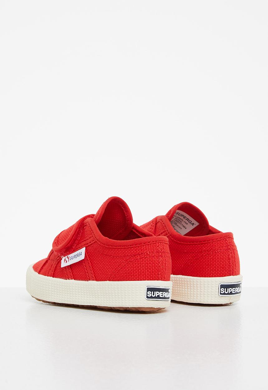 SUPERGA - 2750 baby strap velcro lace up - red blaze