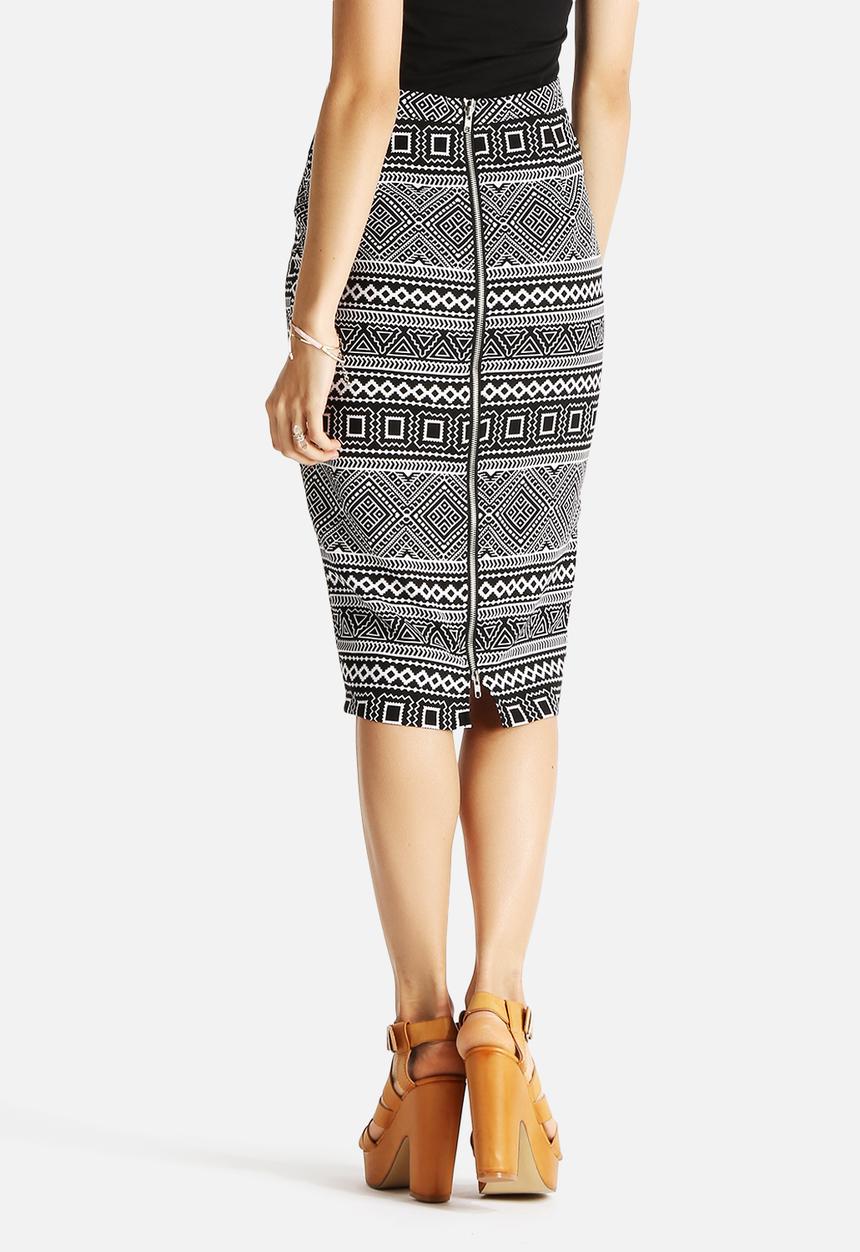 Glamorous - Aztec Stripe Skirt